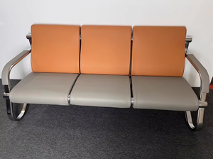 Sofá de espera para salón de belleza, sillón largo, sofá multiplaza, precio de fábrica al por mayor - Product Image 2