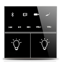 Panneau en verre tactile LED de qualité commerciale avec impression personnalisée-Couvercle de commutateur évalué IK08 pour les systèmes d'éclairage intelligents