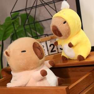 Peluche de carpincho de dibujos animados, Animal de peluche supersuave, juguete de Cosplay para máquina de garra, diversión con adorable perrito, pato, unicornio - Product Image 6