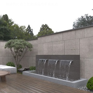 Fuente de <span class=keywords><strong>Cascada</strong></span> de Acero Inoxidable Personalizada JNZ para Jardín al Aire Libre Montada en la Pared para Piscina Hoja de <span class=keywords><strong>Agua</strong></span> <span class=keywords><strong>Cascada</strong></span> - Product Image 1