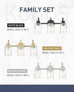 Настенный светильник для ванной комнаты, 3 светильника - Product Image 6