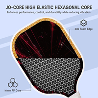 Ensemble de raquettes de pickleball best-seller d'usine, 2 raquettes en fibre de verre de haute qualité et durables, 4 balles portables, best-seller