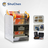 Machine de scellage Shuchen pour barquettes de petit-déjeuner, conteneurs alimentaires en plastique, idéale pour sceller les aliments, la viande et les fruits de mer