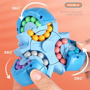 Montessori magico cubo di fagiolo rotante punta delle dita giocattolo per bambini IQ mente cervello Teaser gioco educativo per la casa - Product Image 4