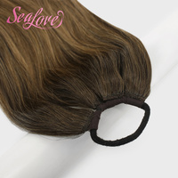 Extensions de cheveux en queue de cheval invisibles pour femmes, 100% cheveux humains, vente en gros