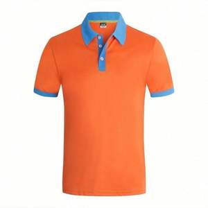 Camisetas de polo de golf personalizadas para hombre, manga corta, poliéster liso, cuello en V, logotipo impreso, estilo informal, tela de punto de talla grande - Product Image 3