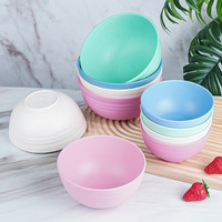 Ensemble de vaisselle en plastique, bols à riz, bols pour la maison, résistants à la chaleur, bols à soupe pour enfants, modernes