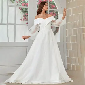 3. 2024 New High Quality Mermaid SexyBride Gowns Luxury V-Neck WeddingDresses Ruffles Women Elegant Mother Bride Autumn Seasons