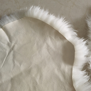 Cojín de piel de oveja entera australiana, <span class=keywords><strong>manta</strong></span> de sofá de lana ligera gruesa de invierno de lujo, alfombra antideslizante acolchada - Product Image 3