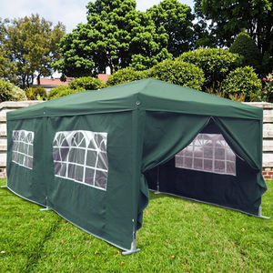 Tente pliante portable 3x6m avec parois latérales <span class=keywords><strong>en</strong></span> polyester enduit PA, structure <span class=keywords><strong>en</strong></span> acier métallique, <span class=keywords><strong>bois</strong></span> traité naturellement, auvent pliable pour voiture, utilisation <span class=keywords><strong>en</strong></span> extérieur - Product Image 6