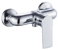 Robinet de douche en zinc mural à poignée unique pour salles de bain Prix d'usine bon marché Robinets de robinets d'évier d'eau à poignée unique chromés