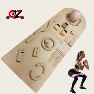 CZFIT Pilates Accessories Set Silicone <b>Dumbbells</b> Beam Ankle Weights Women Pilates Ring Circle Chocolate Beige Pilates Power Kit - Product Image 1