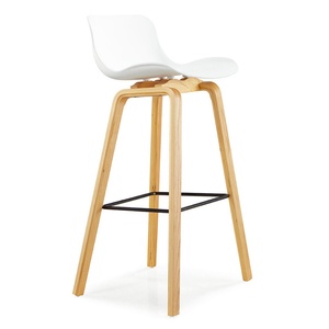 Wholesale Bar Restaurant Kitchen Furniture Counter Nordic Simple Patio Outdoor High <b>Plastic</b> Bar <b>Stool</b> Chairs - Product Image 2