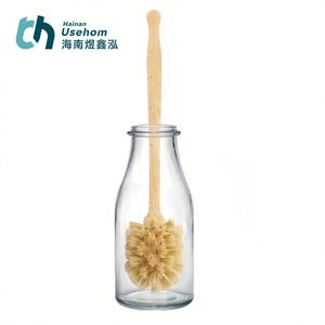 Eco-Friendly Durable Wooden Long Steel Handle Horse Hair Squeegee Style Juicer <b>Cleaning</b> Brush for Milk <b>Bottles</b> Glass <b>Bottles</b> - Product Image 2