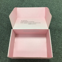 Boîte à courrier ondulée rose de haute qualité personnalisée, boîte à colis compacte pour petits objets