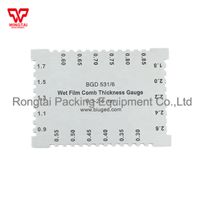 Bgd531/4 250um-700um स्टेनलेस स्टील गीली फिल्म कंघी मोटाई गेज रंग पेंट, वार्निश, स्याही मापने के लिए - Product Image 3
