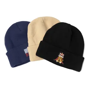 Mũ Beanie Mùa Đông Nhiều Màu Tùy Chỉnh Cho Cả Nam Và Nữ Mũ Beanie Dệt Kim Cho Nam Và Nữ