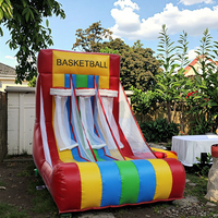 Panier de basket gonflable commercial YARD en PVC 2x2x2.5m, certifié multi-normes, garantie 1 an - Souffleur puissant, facile à utiliser