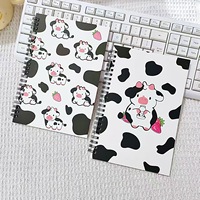 Carnet de notes en spirale personnalisable motif vache laitière, journal de prière chrétien inspirant avec versets bibliques, idéal pour l'étude scolaire