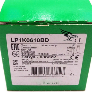 <span class=keywords><strong>Contacteur</strong></span> électrique LP1K0610BD 3P 6A 24V DC pour contrôleur de programmation PLC - Product Image 1