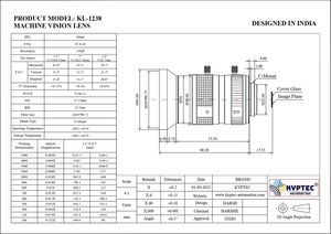 Objectif de vision industrielle 16 mm, objectif de caméra industrielle 25MP, format 1,1 pouce, objectif à mise au point fixe, objectif d'imagerie haute résolution - Product Image 5