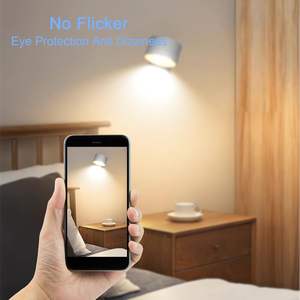 Lampes murales sans fil rechargeables 3 luminosités 3 couleurs Fonctionnant sur batterie Lampe murale à montage mural magnétique Télécommande LED Appliques murales - Product Image 6