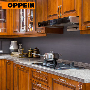 Juego <span class=keywords><strong>de</strong></span> Gabinetes <span class=keywords><strong>de</strong></span> <span class=keywords><strong>Cocina</strong></span> Modulares Completos <span class=keywords><strong>de</strong></span> Madera Sólida con <span class=keywords><strong>Electrodomésticos</strong></span>, Diseño Tradicional Moderno, Fregadero Incluido, Origen Guangzhou - Product Image 3