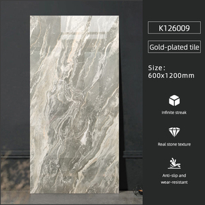 Prezzo all'ingrosso Design moderno <span class=keywords><strong>piastrelle</strong></span> in porcellana pavimento in finto marmo 60x120 per interni costruzione oro TV caratteristica parete - Product Image 6