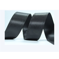 Vente en gros de bonne qualité 1mm noir imitation nylon sangle sangle plate polyester couverture sangle