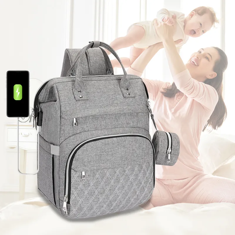 Вместительный Детский рюкзак, сумка для подгузников с карманами для бутылок, водонепроницаемый дорожный рюкзак для мамы, сумка для подгузников
