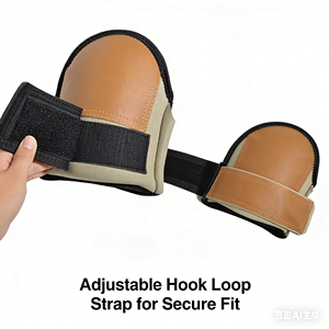 Rodilleras de Trabajo Aofit de Cuero para Jardinería y Carpintería con Soporte de Rótula para Trabajadores de Pisos - Product Image 4