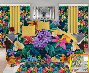 New Design <b>Bedding</b> Sets With <b>Matching</b> <b>Curtains</b> 12 Piece <b>Bedding</b> Bedspread Set <b>Curtain</b> <b>Bedding</b> Set - Product Image 2