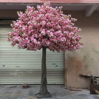 Arbre en arc de fleurs artificielles de 10 pieds de haut, arbre à fleurs de cerisier rose de 12 pieds, arbre à fleurs de cerisier pour la décoration de restaurant