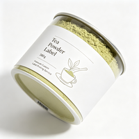 Etiquetas para Frascos de Té Haoxuan OEM, Película Mate de PP Blanca, Impresión UV Localizada, Adhesivos Impermeables para Envases