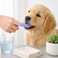 Vente en gros, promotion exceptionnelle : Brosse à dents portable personnalisée de qualité alimentaire pour animaux de compagnie, nettoyage complet de la bouche à 360 degrés pour chiens et chats