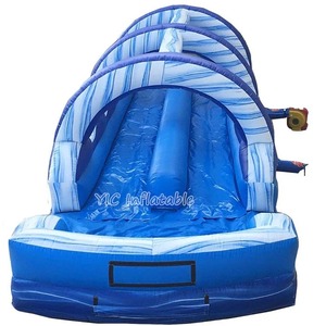 Inflatables thương mại lớ<span class=keywords><strong>n</strong></span> nhất đôi bơm hơi trượt <span class=keywords><strong>n</strong></span>ước sâ<span class=keywords><strong>n</strong></span> sau nhảy Bouncer bơm hơi trượt <span class=keywords><strong>n</strong></span>ước <span class=keywords><strong>N</strong></span> trượt với hồ bơi - Product Image 4