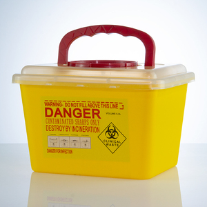 Hot bán 5L dùng một lần vuông sắc nét PP hộp với ROTARY Top Cap cho edged loại bỏ chất thải - Product Image 4