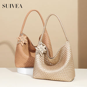 2025 nouvelle grande capacité tissé à la main sac Double étoile pendentif populaire unique sac à bandoulière mode tendance Sacs Main Pour Femmes - Product Image 5