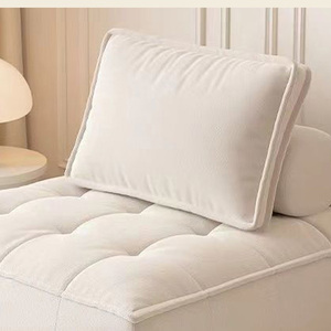 Sofá Cama Cuadrado Sherpa con Respaldo Acolchado, Sin Brazos, de Una Plaza, Relleno de Espuma, Cómodo, Estilo Escandinavo para Sala de Estar - Product Image 2
