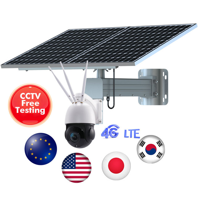 TecDeft 8MP 20x Zoom 4.5" PAN-TILT Camera Human Tracking 4G WiFi Solar Full Color Night Vision Two-way Audio Weatherproof APP