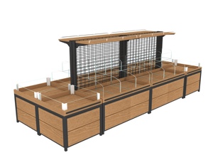 Hiển thị đồ nội thất cho siêu thị tiện lợi thị trường tạp hóa sản xuất bán lẻ thực phẩm rau cửa hàng - Product Image 5