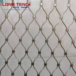 Maillon de chaîne de sécurité clôturant la barrière résistante de preuve de chute grillage flexible de câble de filet de corde d'acier inoxydable - Product Image 1