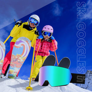 カスタム OEM 曇り止め スキーゴーグル UV保護 磁気 偏光 スノーボードグラス ミラーレンズ スノースポーツ アイウェア 眼保護 - Product Image 5