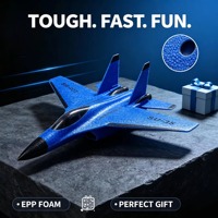 Avion RC en mousse EPP SU 35 à succès, montage facile, planeur télécommandé, jouet volant d'extérieur, cadeau d'anniversaire pour garçons