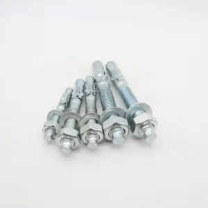 Expansion Anchor Bolts and nuts wedge undercut anchor through bolt Zinc Plated Sleeve Type Elevator bolts