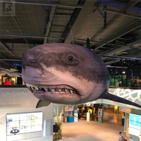 Requin gonflable géant, poisson gonflable réaliste, prédateur marin pour aquarium/promotion en centre commercial/musée/exposition océanique/scène