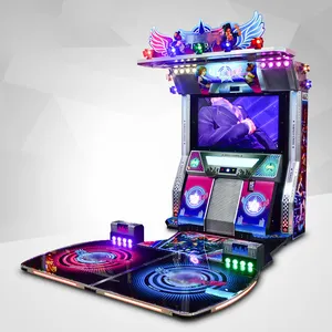Mesin permainan langkah tari dioperasikan koin taman hiburan Arcade dalam ruangan kualitas tinggi untuk dijual