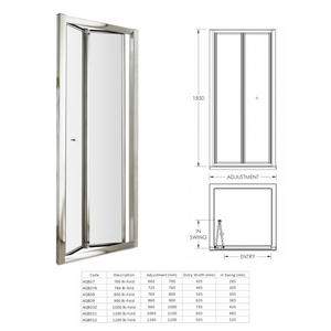 Puerta de vidrio elegante de lujo de gama alta para baños Accesorio de cuarto de ducha plegable moderno <span class=keywords><strong>Bisagra</strong></span> ABS - Product Image 5