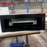 Armoire de distribution électrique autoportante IP54 personnalisée, vide, en acier laminé à froid, revêtement poudré bicolore, 1200x800x400mm