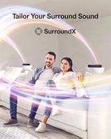 Barre de son surround sans fil 7.1.4 avec basses puissantes, dialogue clair, en plastique ABS, 4+ haut-parleurs pour le streaming musical et les films